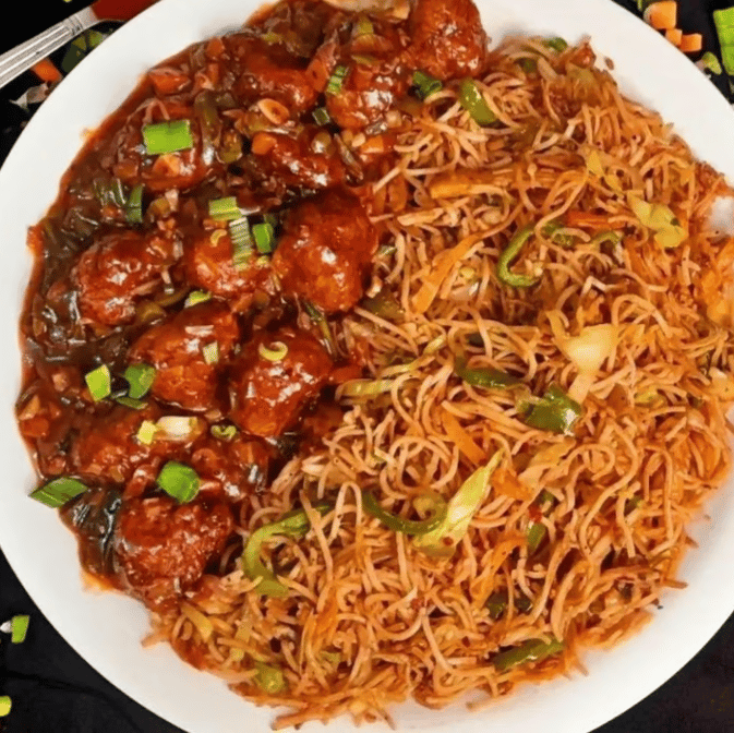 Noodle Manchurian Bowl at Basant Restaurant Cakes & Sweets
