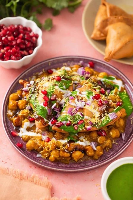 Samosa Plate at Basant Restaurant Cakes & Sweets