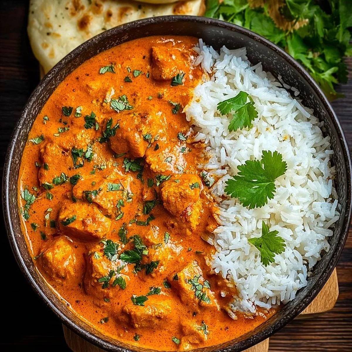 Butter Chicken Rice Bowl at Basant Restaurant Cakes & Sweets