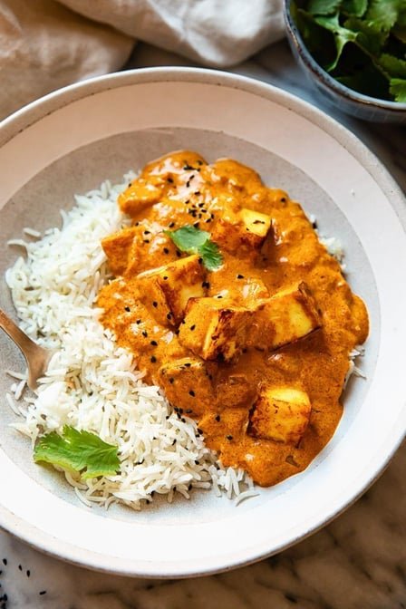 Shahi Paneer Rice Bowl at Basant Restaurant Cakes & Sweets