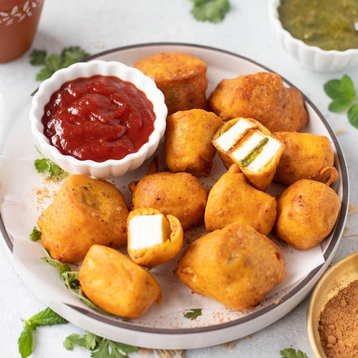Paneer Pakora at Basant Restaurant Cakes & Sweets