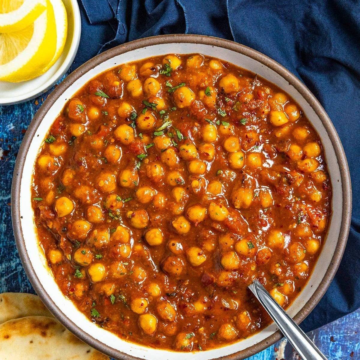 Channa Masala at Basant Restaurant Cakes & Sweets