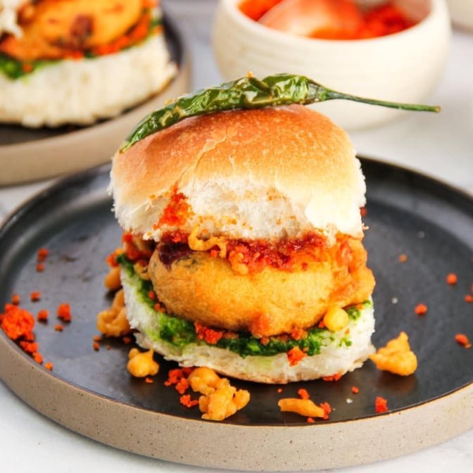 Vada Pav at Basant Restaurant Cakes & Sweets
